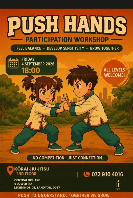 Push Hands Participation Workshop poster